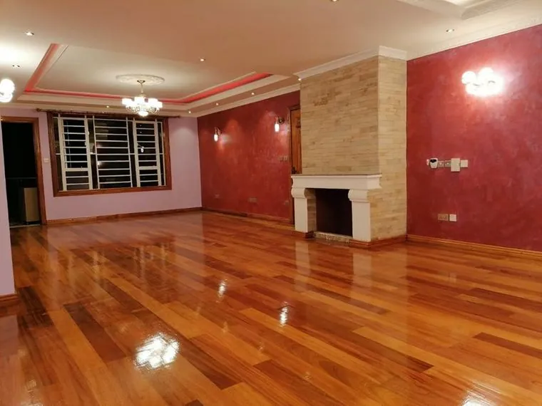 Premium wooden flooring in a living room